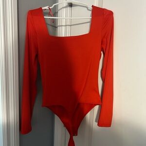 Red bodysuit Size L